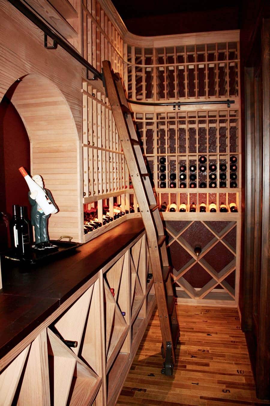 Elegant Custom Wine Cellar Created by an Expert Designer in Texas